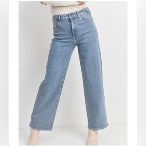 Just Black Denim- Light Wash Straight Leg Jeans